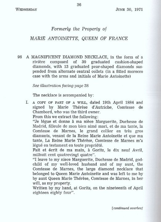 Collier de Marie-Antoinette 1